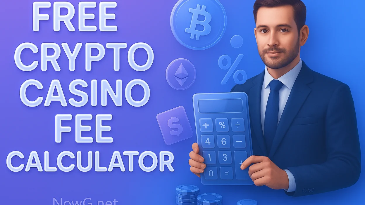 Crypto casino fee calculator showing deposit and withdrawal fee estimates