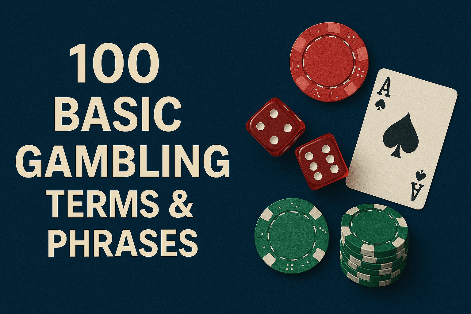 100 Basic Gambling Terms and Phrases - 100 Basic Gambling Terms and Phrases Every Player Should Know