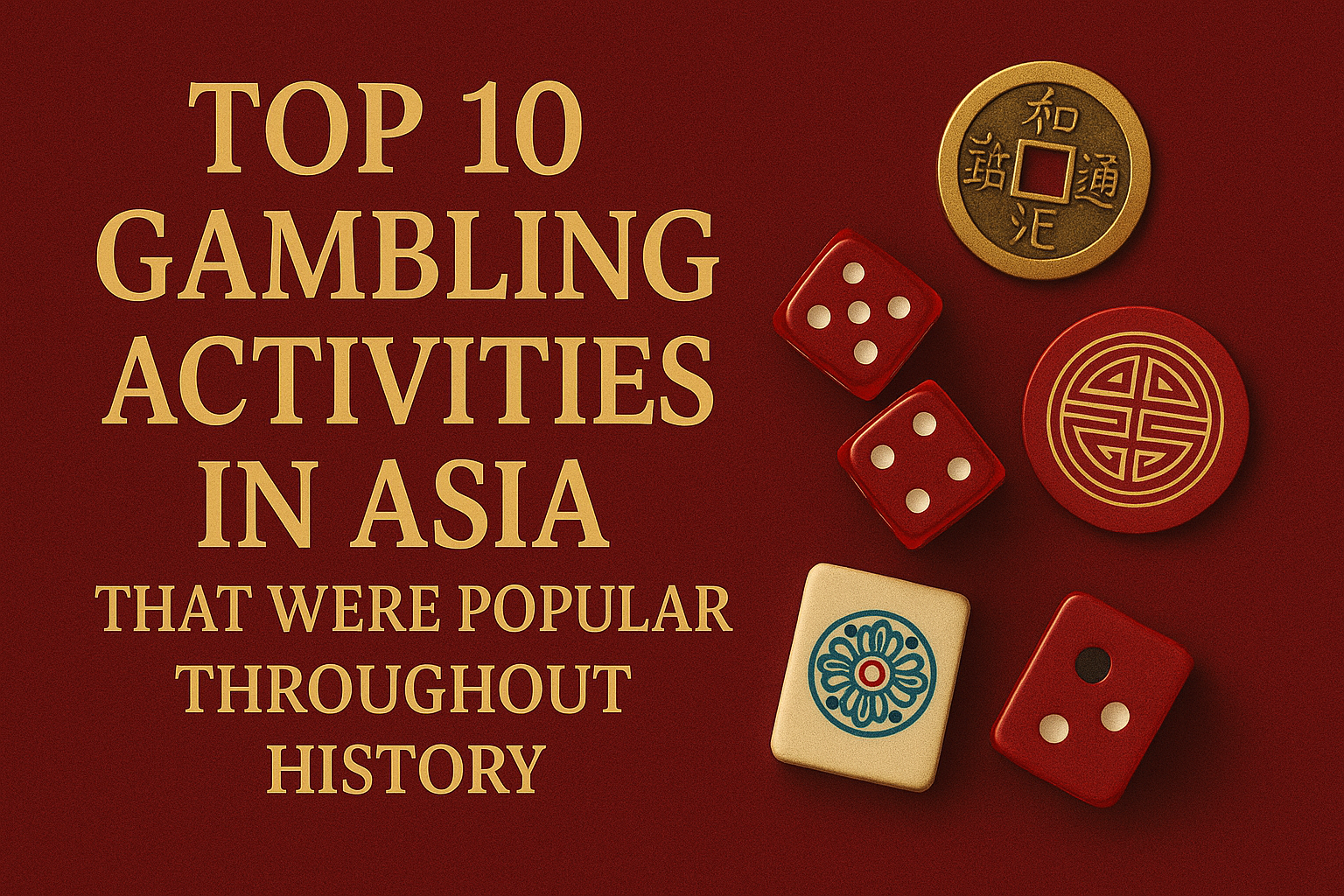 Top 10 Gambling Activities in Asia That Were Popular Throughout History - Top 10 Gambling Activities in Asia That Were Popular Throughout History