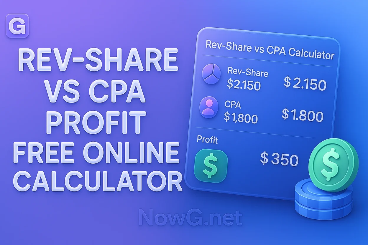Rev‑Share vs CPA Free Online Calculator profit