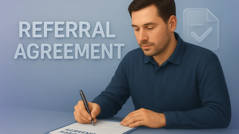 referral agreement text copy and paste